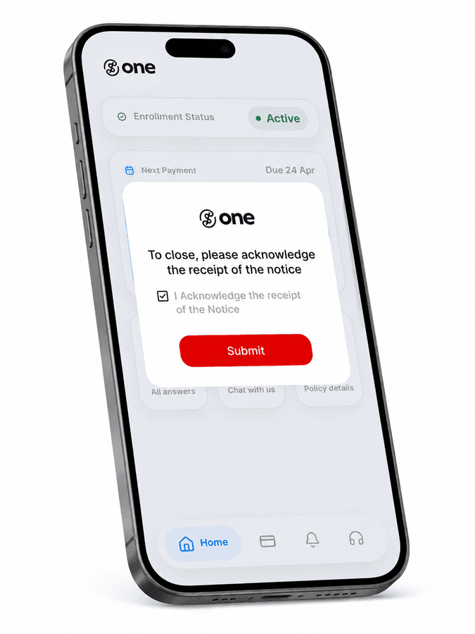 TruNotice Mobile View
